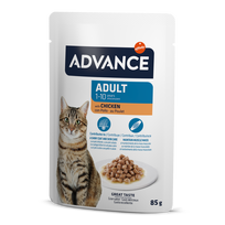 Advance Wet Adult Chicken Šlapias maistas sterilizuotoms katėms su vištiena 85G*12vnt