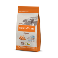 Nature's Variety Original Mini Adult Sausas maistas suaugusiems mažųjų veislių šunims su lašiša 1,5 kg