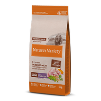 Nature's Variety Healthy Grain Med/Max Adult Dog Sausas begrūdis maistas vidutinių ir didžiųjų veislių suaugusiems šunims su kalakutiena 12 kg
