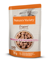 Nature's Variety Wet Original Cat Konservai katėms su jautiena ir vištiena 70 g