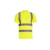 Marškinėliai BoSafety TS-S478G trumpomis rankovėmis Hi-vis Class 2, geltoni