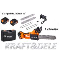 Akumuliatorinis grandininis pjūklas 2x21V 4Ah KD5125