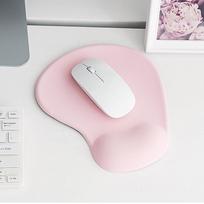 Mielas riešo apsaugos silikagelio atraminis padėklas gali laisvai judėti, biuro apsauga, pelės kilimėlis, ergonomiškas riešo atramas, pelės kilimėlis kompiuteriui, nešiojamam kompiuteriui comp 19x23 cmx4mm rožinė