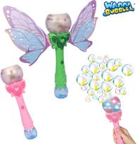 Burbulus pučianti lazdelė WANNA BUBBLE su šviesa  + 2x50ml.  įv. rūšys