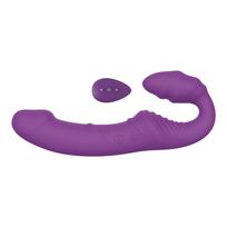 ToyJoy Nymphea vibruojantis strap-on dildo be dirželių