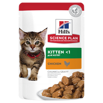 Hill's SP Feline Kitten Chicken Pouch konservai katėms 12x85g - 85 g