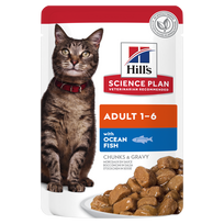 Hill's SP Feline Adult Ocean Fish Pouch konservai katėms 12x85g - 85 g