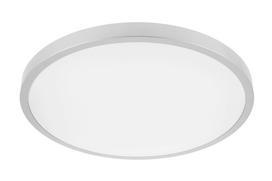 ATOL LED lubinis šviestuvas (32W, 2560lm, 3000K, sidabrinis, apvalus) GTV LD-ATOL32W-WW-02