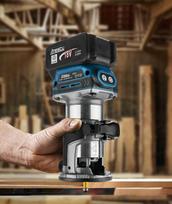 Akumuliatorinė rankinė freza - frezavimo mašina su priedais 18V Boxer BX-216