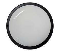 LED lubinis lauko šviestuvas LED/15W/230V 4200K diametras 15,5 cm IP64 juoda