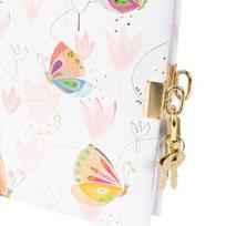 Užrašų knygutė GOLDBUCH 44589 Mariposa su spynele| 17x17| 96 psl|balti lapai