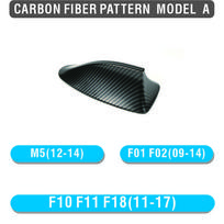 Blizgaus juodo stiliaus automobilio ryklio peleko antenos dangtelis BMW F01 F02 F20 F30 F10 F34 G01 G30 G20 F15 F16 F21 F45 F48 M3 Carbon  Model A