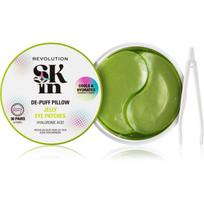 Revolution Skincare Skindividual Happy Hydrate De-Puff Hyaluronic Acid Jelly Eye Patches drėkinamieji geliniai diskeliai akių sričiai 30 vnt.