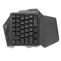 Vienos rankos žaidimų klaviatūra 2.4G belaidė RGB apšvietimo ABS 35 klavišų žaidimų klaviatūra kompiuteriui