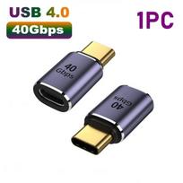 Type-C OTG adapteris 240W greitasis įkrovimas duomenų konverteris USB4.0 40Gbps palaiko 8K 60Hz USB C 90/180 laipsnių alkūnės adapteris