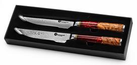 Damasko plieno peilių rinkinys kepsniams KAMAZAKI KZI211STK 2 vnt. 13cm