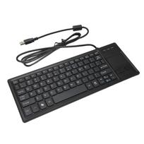 K 800 Klaviatūra su jutikliniu kilimėliu Laidinė Itin plona Mini Kompaktiška Jutiklinė klaviatūra su HUB funkcija