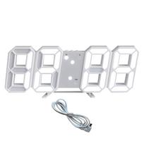 3D LED skaitmeninis sieninis laikrodis, reguliuojamas naktinio apšvietimo dekoro LED skaitmeninis žadintuvas su temperatūra