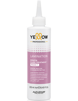 Yellow emulsija plaukų laminavimui Yellow Keratin Glass Treatment Phase 1 250ml