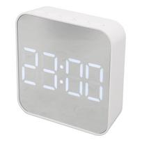 LED skaitmeninis laikrodis 2 žadintuvo nustatymai Daugiafunkcis mažas elektroninis žadintuvas su temperatūra ir data balta