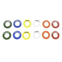 12 Pieces Position Markers Power Rack Cage Reminder Labels Barbell