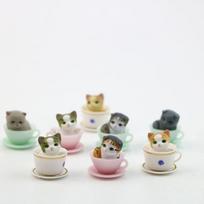 8 vnt./partija Kawaii mini šunų dervos figūrėlės Bonsai mikro kraštovaizdžio lėlių namelio puošmenos Mini amatai Miniatiūros Gimtadienio vestuvių dovana dog