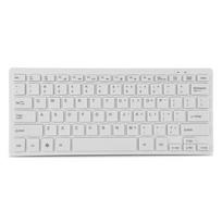 78 klavišų itin plona mini USB laidinė klaviatūra stacionariam kompiuteriui, nešiojamam kompiuteriui, PC (Baltas) balta