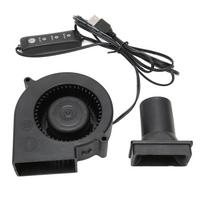 USB Pūstuvas Ventiliatorius 3.8in 3 Greičio Režimas DC 5V Bešepetis 3800 RPM 22 CFM Kompiuterio Aušinimo Ventiliatorius PC