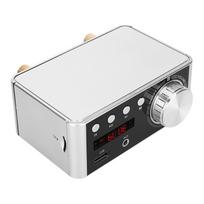 HIFI „Bluetooth 5.0“ skaitmeninio garso stiprintuvo plokštė, atminties kortelės grotuvas, 50 W x 2 stereo, skirtas stiprintuvui sidabras