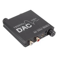 192KHz Digital to Analog Sound Converter Aluminum Alloy Adjustable Plug and Play DAC Converter for