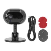 Vidaus saugos kamera Wifi Belaidė 1080P Naktinis matymas Dvipusis pokalbis 360 laipsnių sukimas Gyvūnų kamera juoda