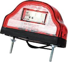 Numerio ženklo lemputė LED, 12-24V, raudona, 101x58,5x59,6 mm, Kramp