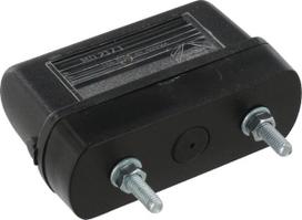 Numerio ženklo žibintas 5W, stačiakampis, 12V, juodas, tvirtinamas varžtais, 85x49mm, Regpoint I, gamintojas Aspöck