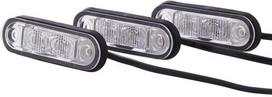 Numerio ženklo lemputė LED, 0,50 W, stačiakampio formos, 12/24/10/33 V, skaidri, tvirtinama varžtais, 79x2 LED, "Hella