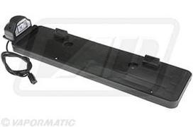 Numerio ženklo laikiklis LED, skirtas 520x110 mm numerio ženklui, 12-24 V, stačiakampis, click connect sistema (Jaeger)