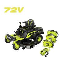 Akumuliatorinis vejos traktorius Ryobi RY72ZTRX137-310, 72 V, 2x10 Ah, 137cm