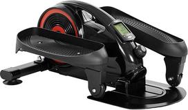"KM Fit" kojų treniruoklis su LCD ekranu ir programėle, treniruoklis, mini elipsinis treniruoklis, krosinis treniruoklis namams ir biurui, be galo reguliuojamas magnetinis pasipriešinimas, iki 100 kg, "SilentBelt" sistema