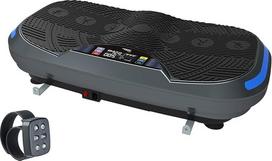 "Newgen Medicals" vibracijos treniruoklis: 4D vibracinė plokštė su 3 programomis ir 2 plėstuvais, 300 W, iki 120 kg (vibracinė plokštė, 3D vibracinė plokštė, pėdų masažuoklis)