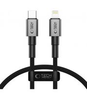 Pilkas USB-A - Lightning 27W / 3A 25cm laidas "Tech-Protect Ultraboost DNA"