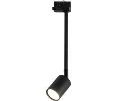 Sietynas ant stulpo 3 fazių bėgių sistemai TOP 1xGU10/8W/230V juoda