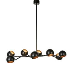 Markslöjd 108852 - Sietynas ant stulpo EDGAR 8xE14/40W/230V juoda