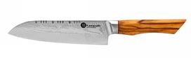 Damasko plieno santoku peilis KAMAZAKI KZI304KN 18cm