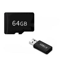 Atminties kortelė telefonui Micro SD atminties kortelė su 64GB talpa ir USB adapteriu