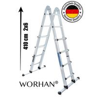 Daugiafunkcinės Teleskopinės Kopėčios su Stabilizatoriumi 410 cm (LG4)