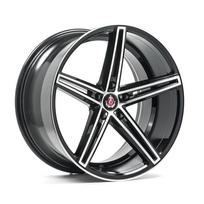 R18x8J 5x120 ET35 CB-72.6 GLOSS BLACK & POLISHED