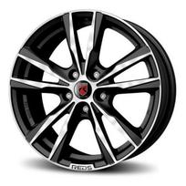R17x7.5J 5X108 ET45 CB-72.3 Matt Black polished