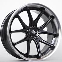 R20x10.5J 5X112 ET40 CB-66.6 Black Magic Lip Polished