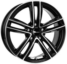 R16x6.5J 5X108 ET50 CB-63.4 Schwarz Glanz Voll-Poliert (SGVP)