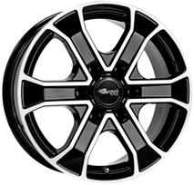 R18x8J 6X139.7 ET25 CB-106.1 Schwarz Glanz Voll-Poliert (SGVP)