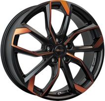 R18x8J 5X112 ET40 CB-57.1 Black Orange Matt (BOM)